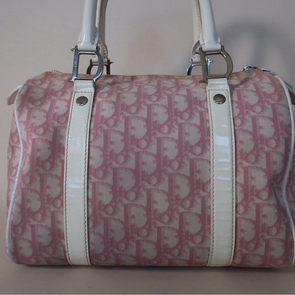 Dior Mini Boston Bag in Pink Trotter Monogram - Picture 3 of 15